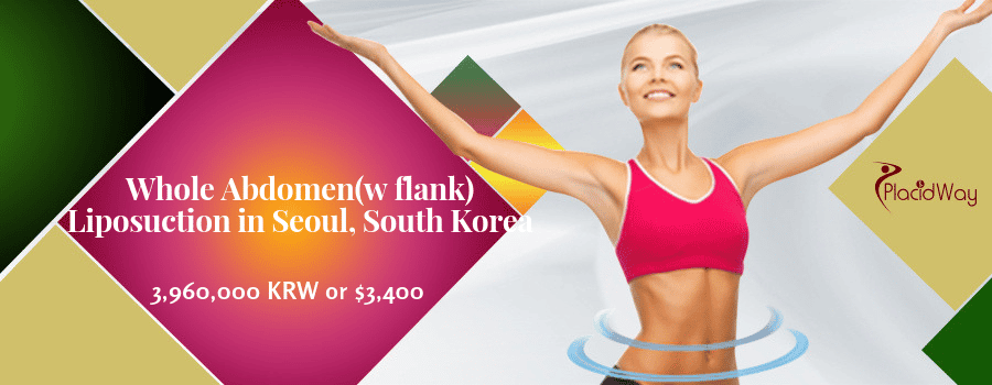 Whole Abdomen(w flank) Liposuction in Seoul, South Korea Cost
